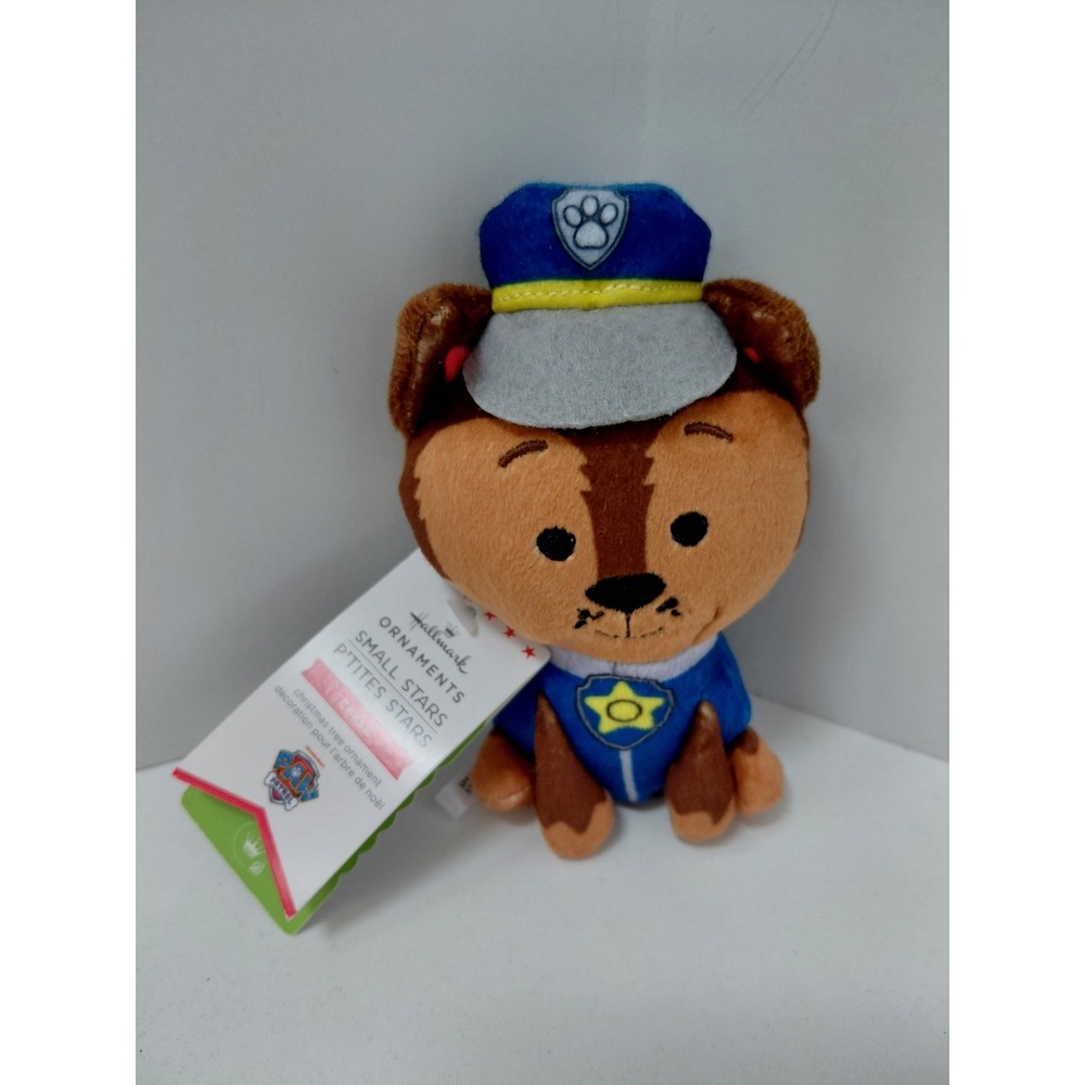 Hallmark Small Stars Nickelodeon Paw Patrol Chase Plush Christmas‎ Ornament